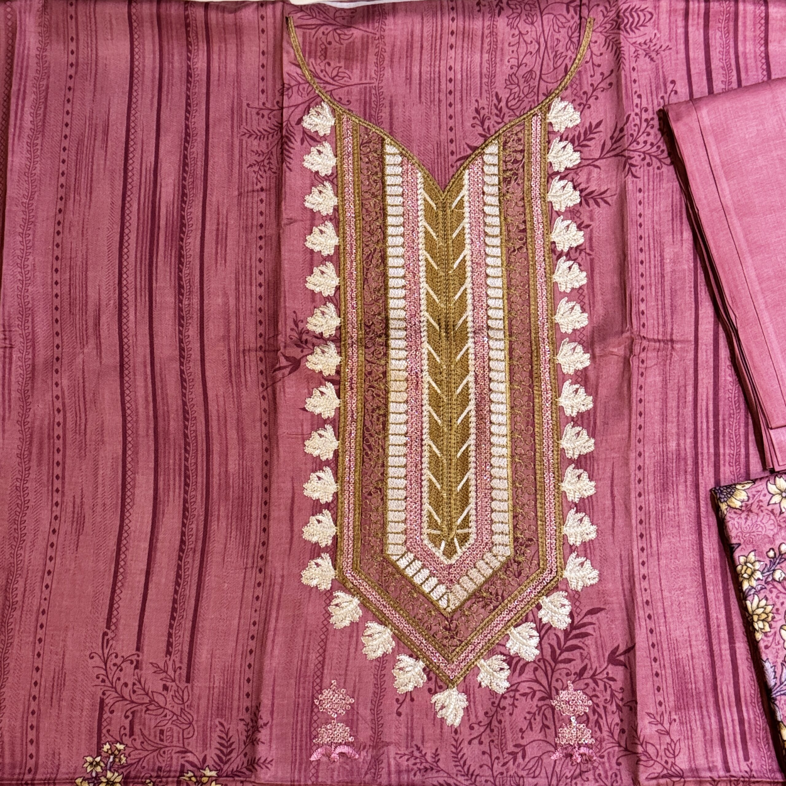 floral digital lawn suit 3 piece unstitched