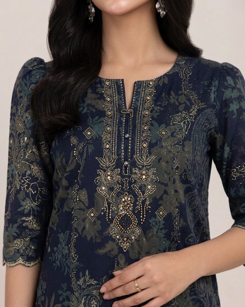 3 Piece Printed Lawn Suit ( Unstitched ) - Image 2